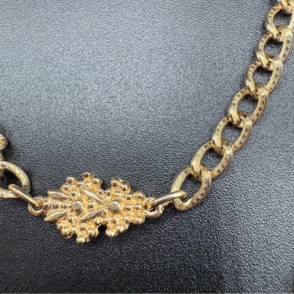 Accessocraft N.Y.C Vintage Double strand Gold Filigree Necklace - Picture 11 of 13